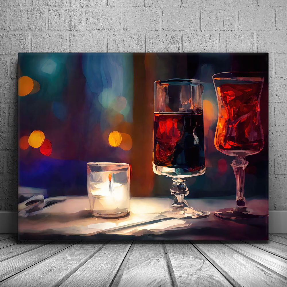 Drinks For Two Canvas