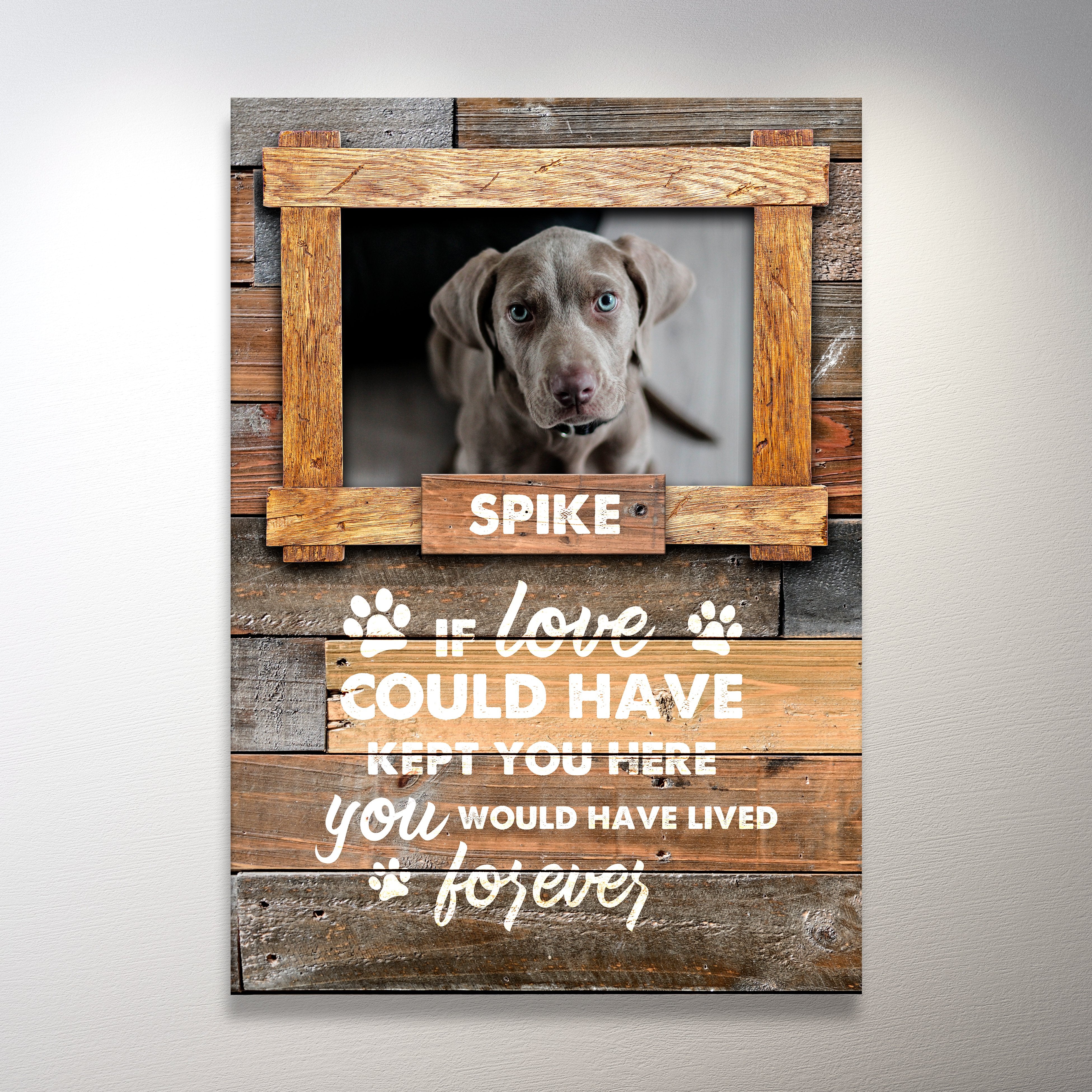 Dog Memorial Premium Canvas Canvas