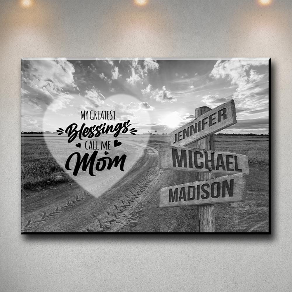 Dirt Road - Call Me Mom Multi-Names Premium Canvas Canvas