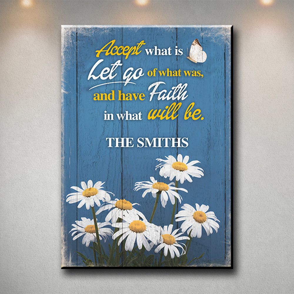 Faith Daisies Premium Canvas Canvas