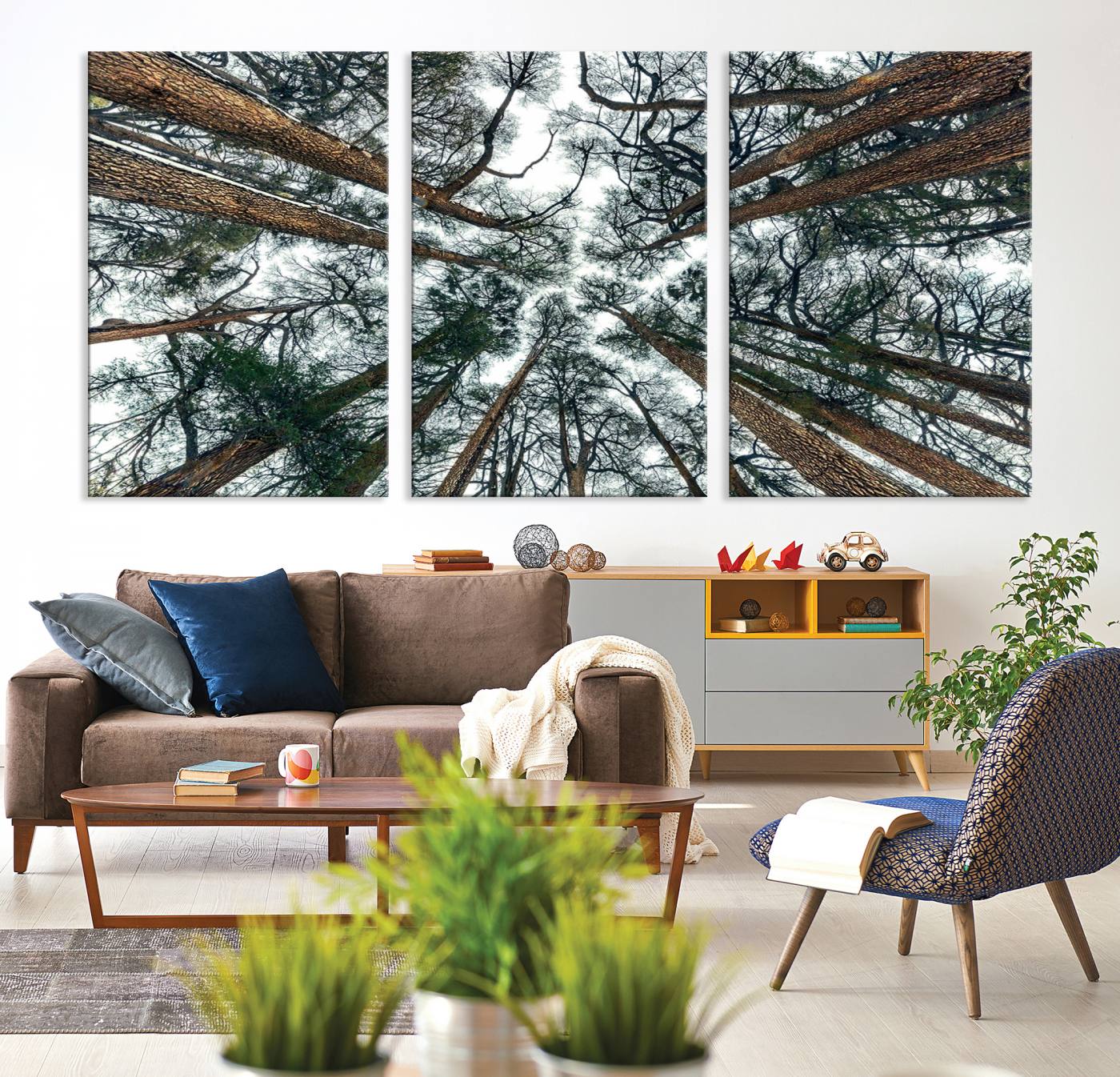 Dry Tree Branches Extending to the Sky Canvas Print Canvas