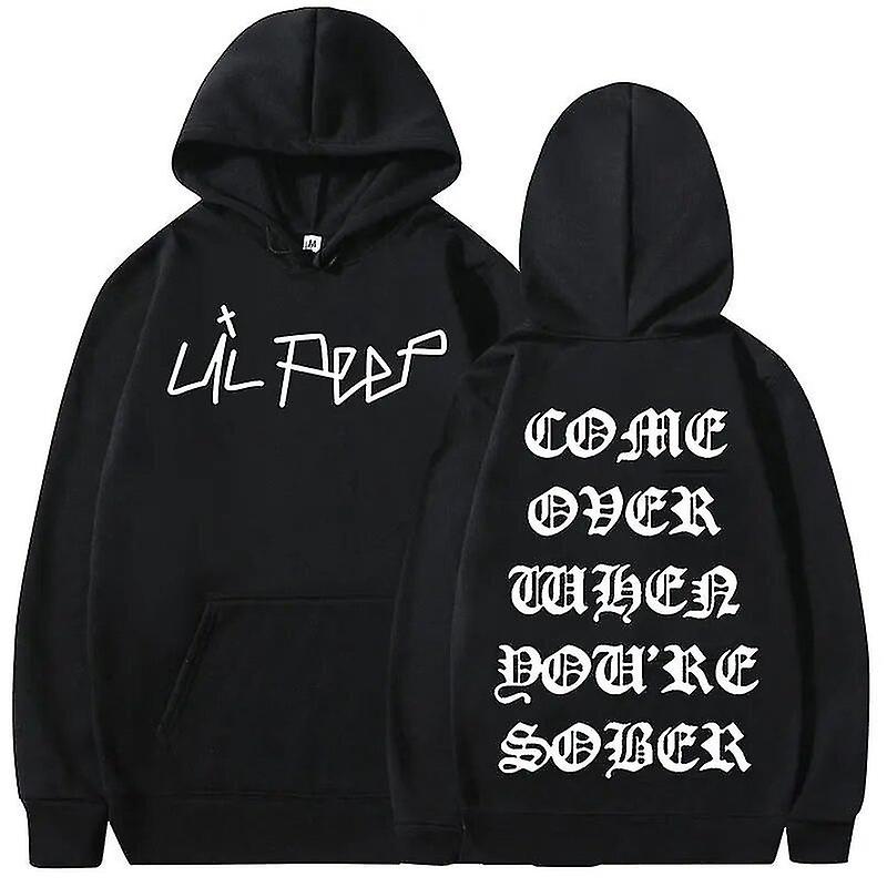 Hip Hop Rapper Lil Peep Come Over When You'Re Sober Tour Concert Print Hoodie 