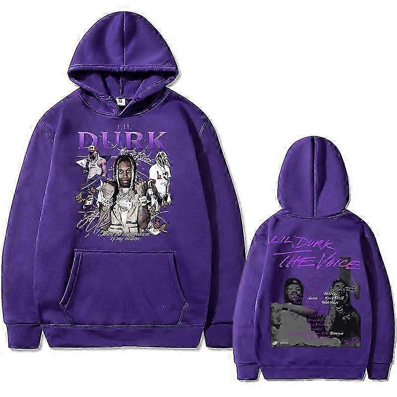 Rapper Lil Durk Graphic Print Hoodie 
