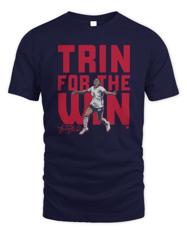 US Women's National Team Trinity Rodman Trin For The Win Tee Navy - Unisex Standard T-Shirt