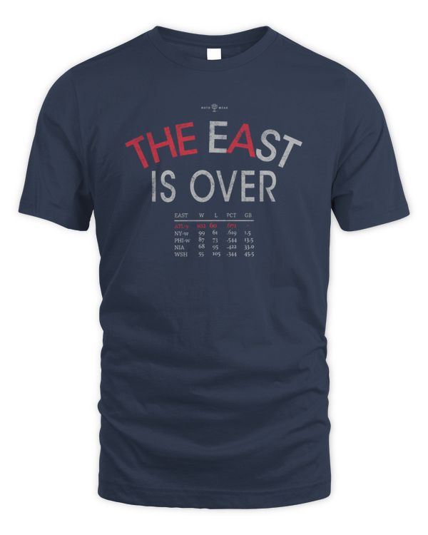 Rotowear Mlb Braves Baseball The East Is Over Tee - Unisex Standard T-Shirt