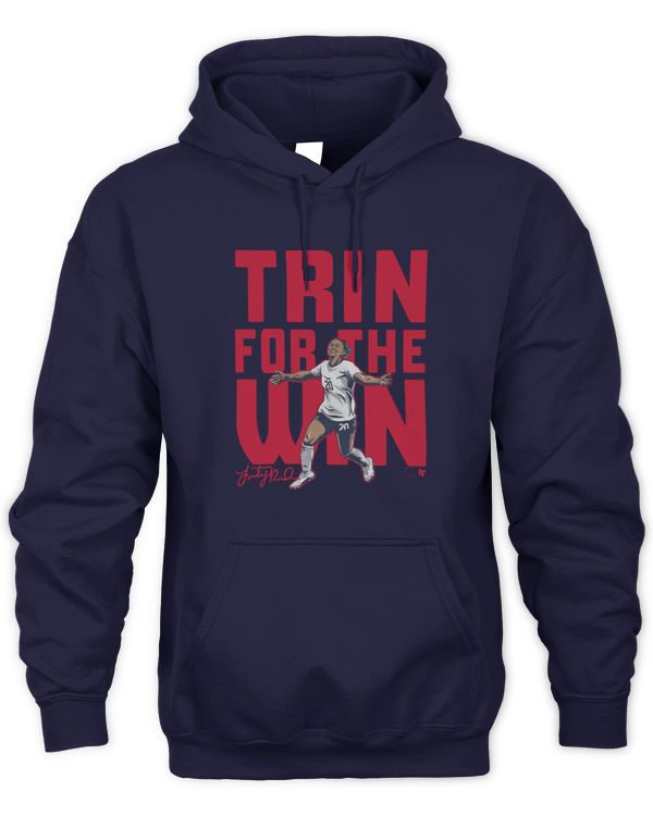 US Women's National Team Trinity Rodman Trin For The Win Tee Navy - Unisex Hoodie