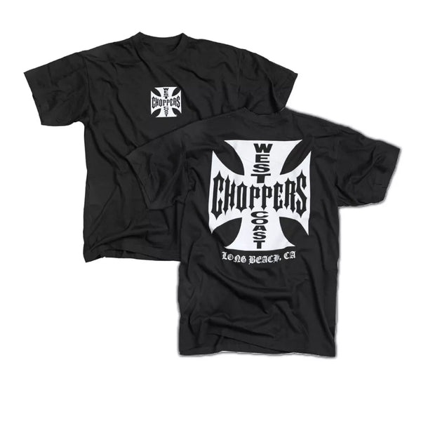 New West Coast Chopper 2 Sides Graphic Black T-shirt