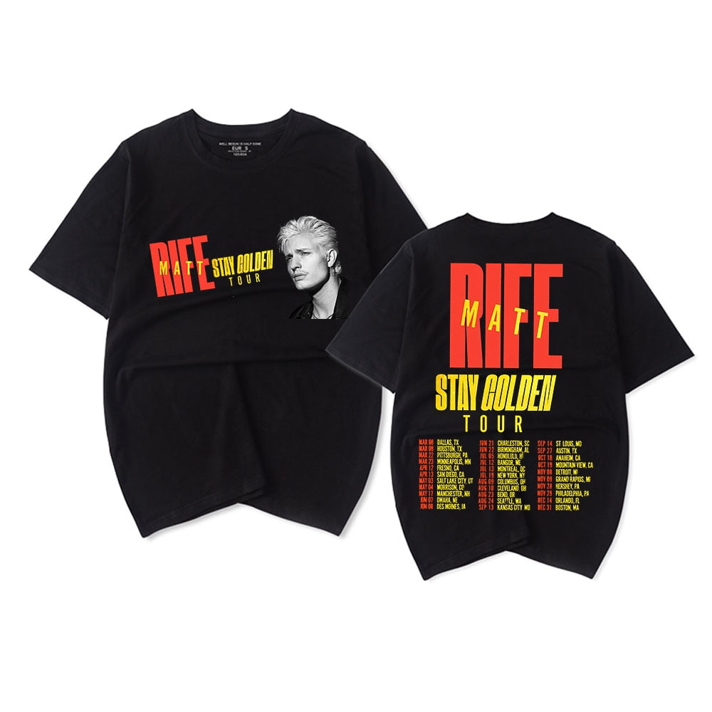 New Matt Rife T-shirt Stay Golden Tour 2025 Merch Women Men Vintage