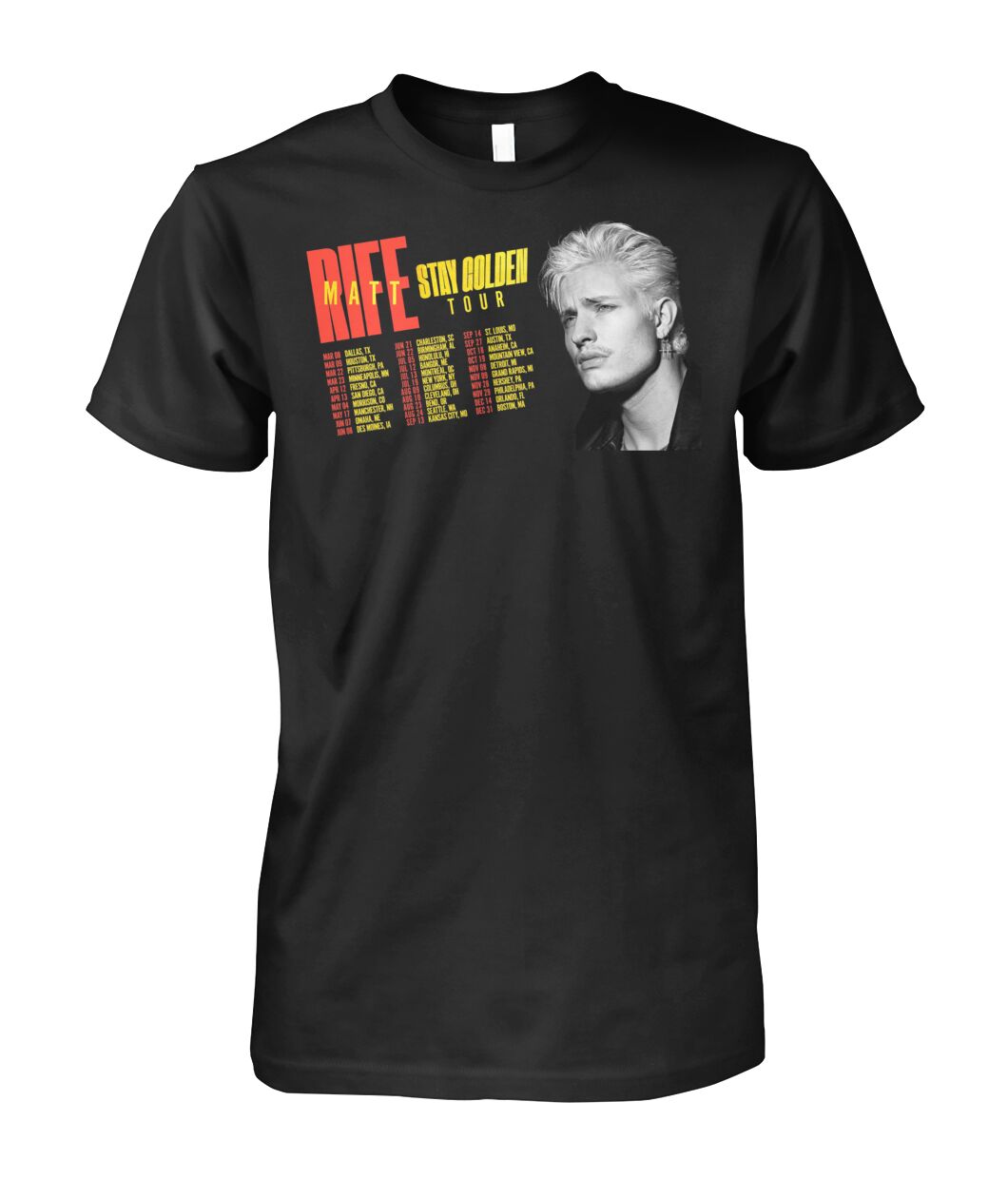 New Matt rife Stay Golden Tour 2025 Shirt