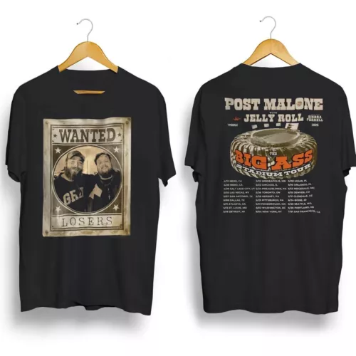 New T-Shirt Post Malone, Post Malone Tour, Big Ass Stadium Tour, Posty 2025 Tour Gift