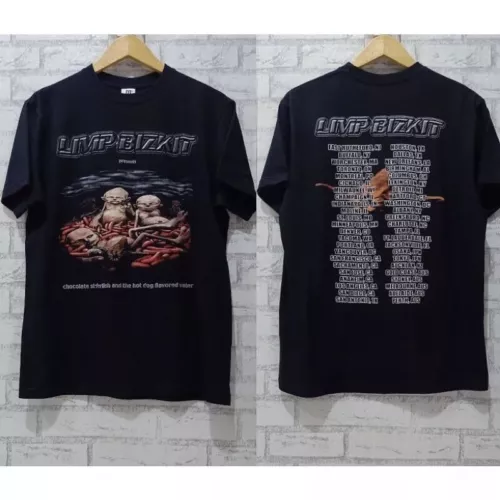 New T-Shirt Limp Bizkit Chocolate Starfish And The Hot Dog Flavored Water 2 Side