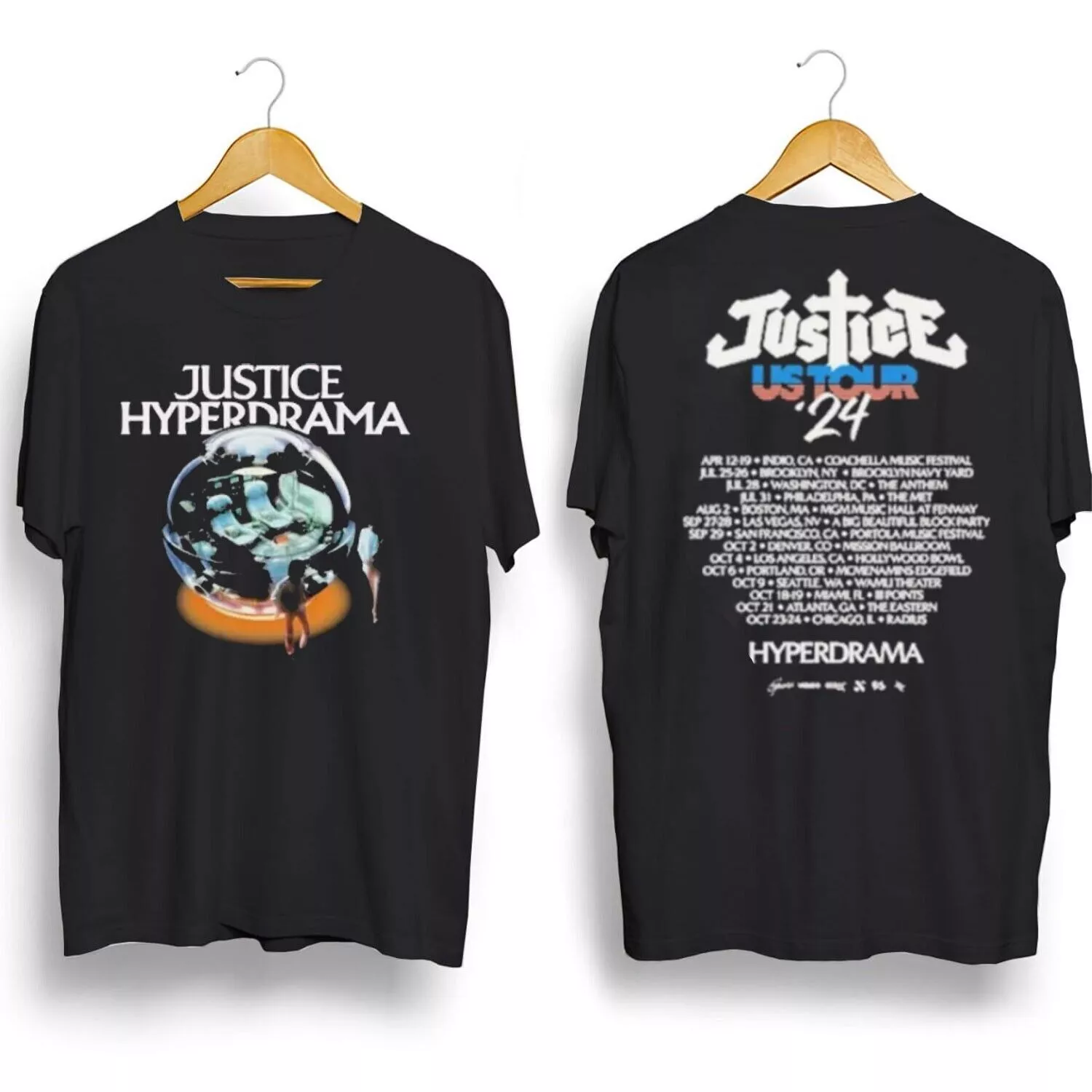 T-Shirt Sale Justice Hyperdrama Us Tour s 2 Side