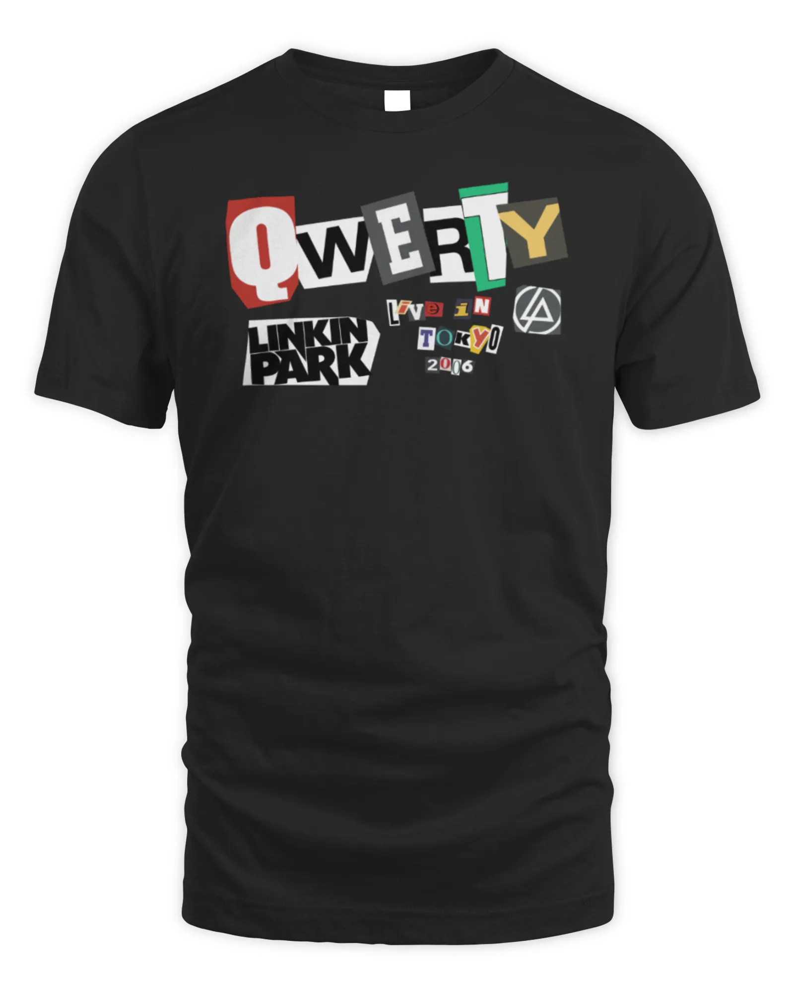 New T-Shirt Linkin Park Merch Qwerty Ransom Note