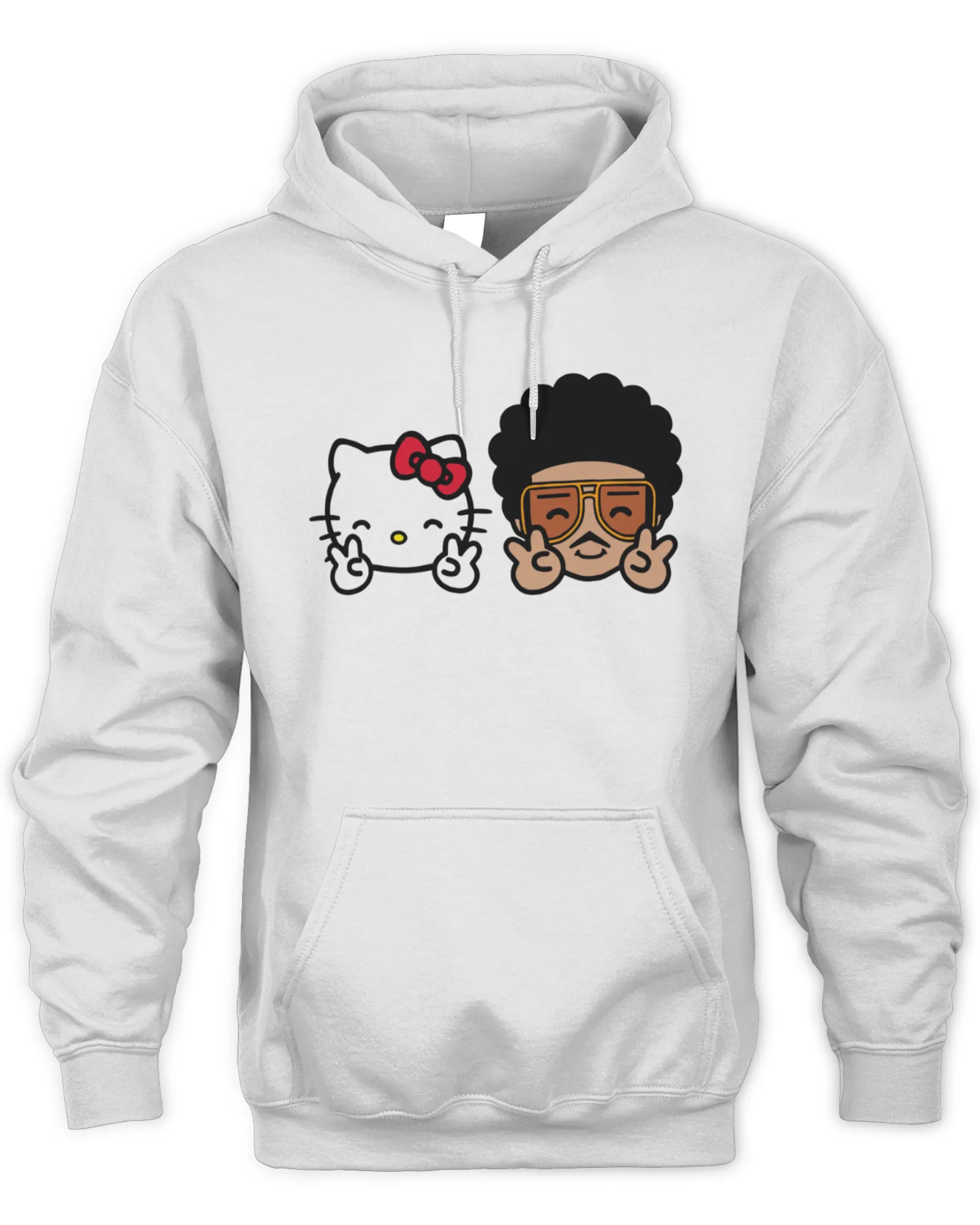 Hoodie Hello Kitty 50th Anniversary With 2024 Bruno Mars Official, Premium Hoodie