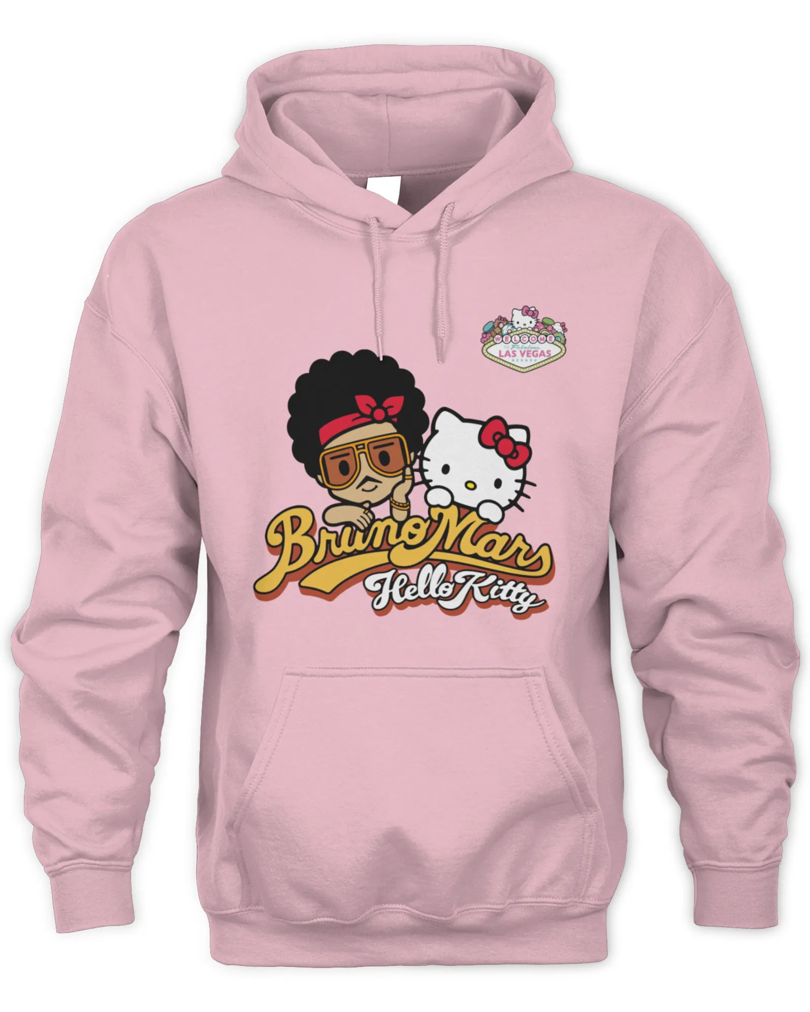 Hoodie Bruno Mars 2024 Hello Kitty New Collaboration, Premium Hoodie