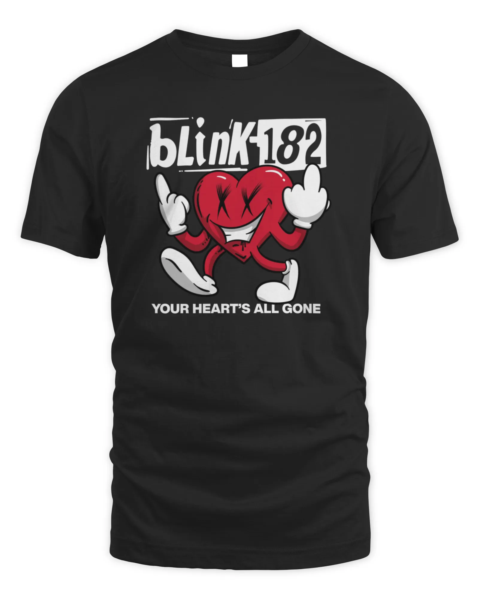  T-Shirt Blink 182 Merch Your Heart's All Gone