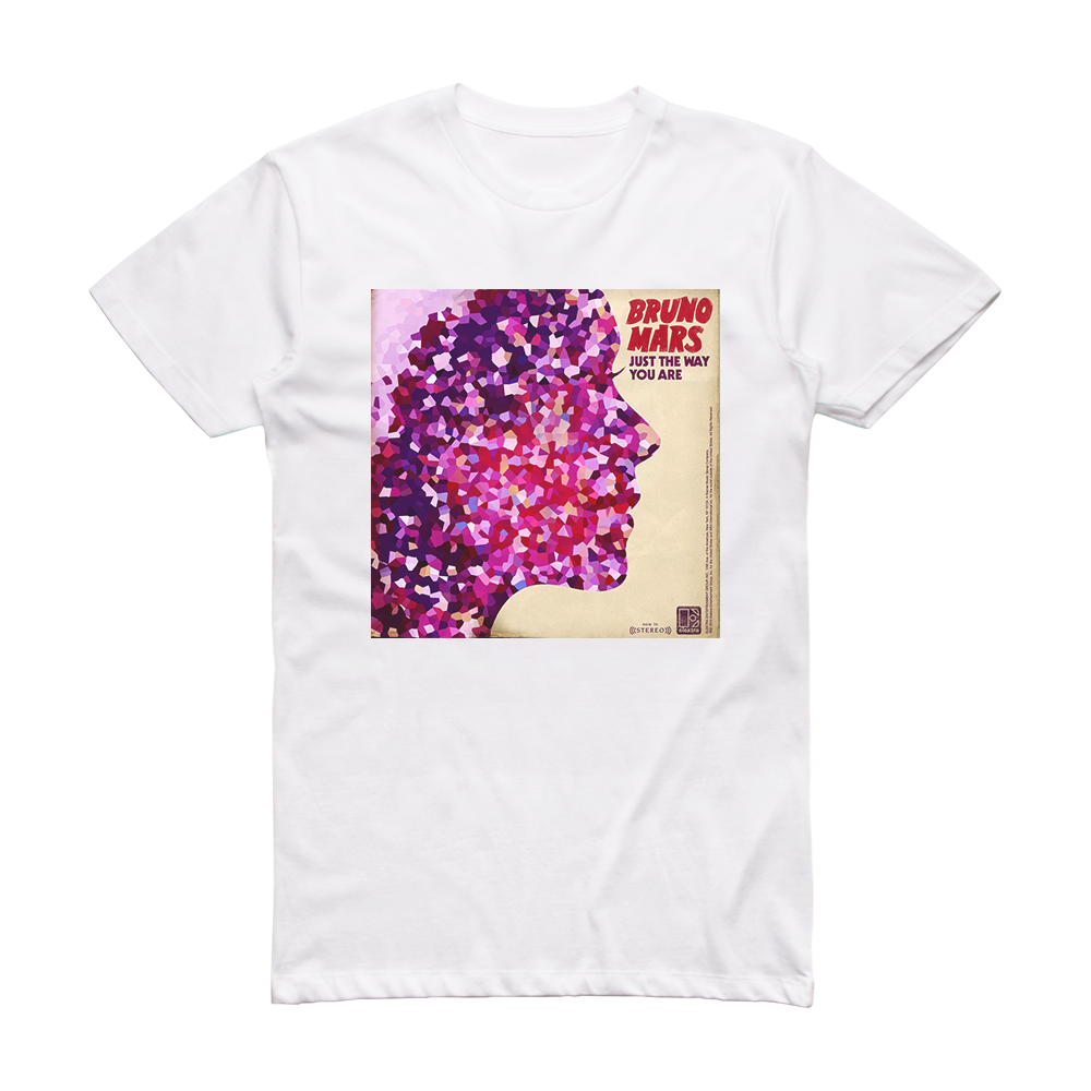 Bruno Mars Just The Way You Are Album Cover T-Shirt White