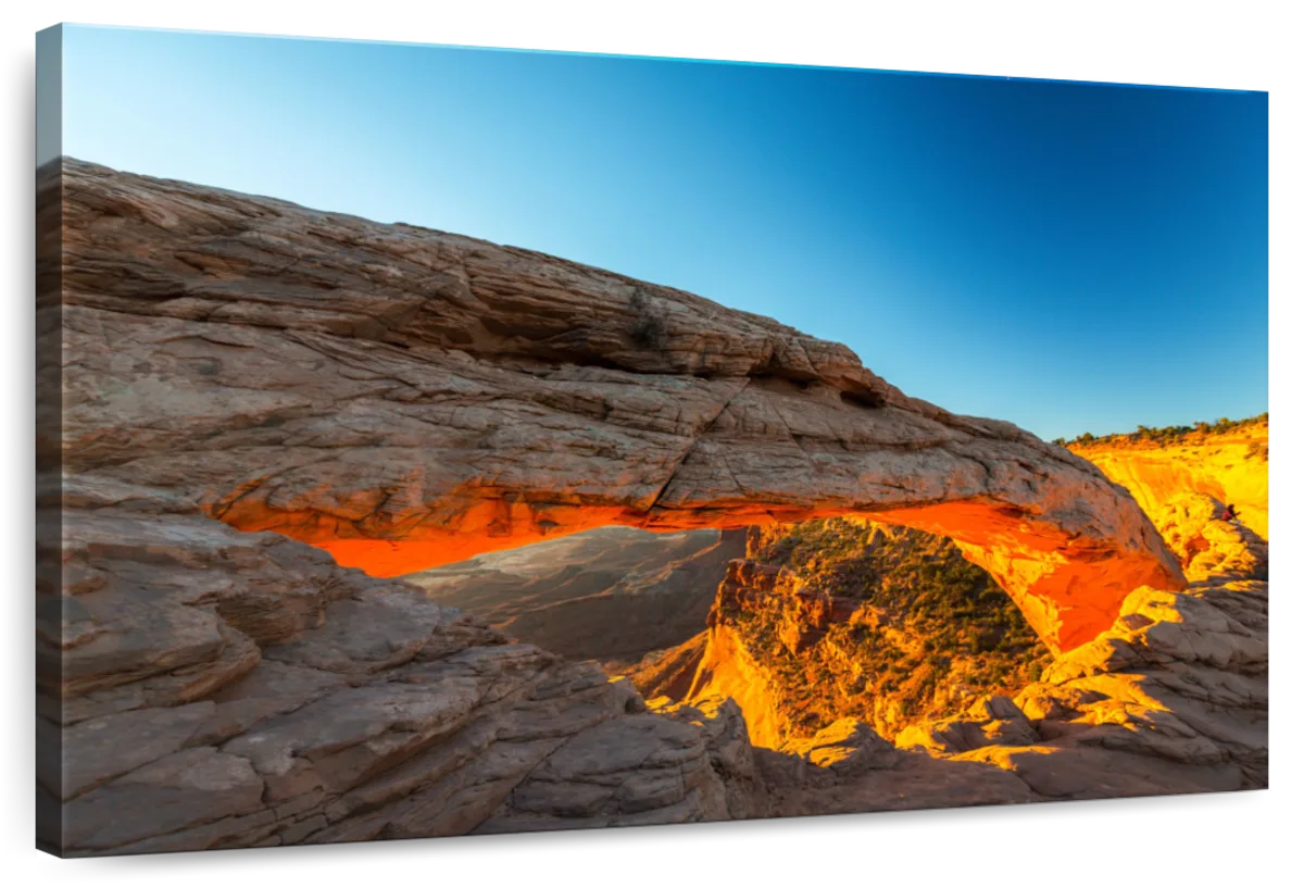 Sunlit Mesa Arch