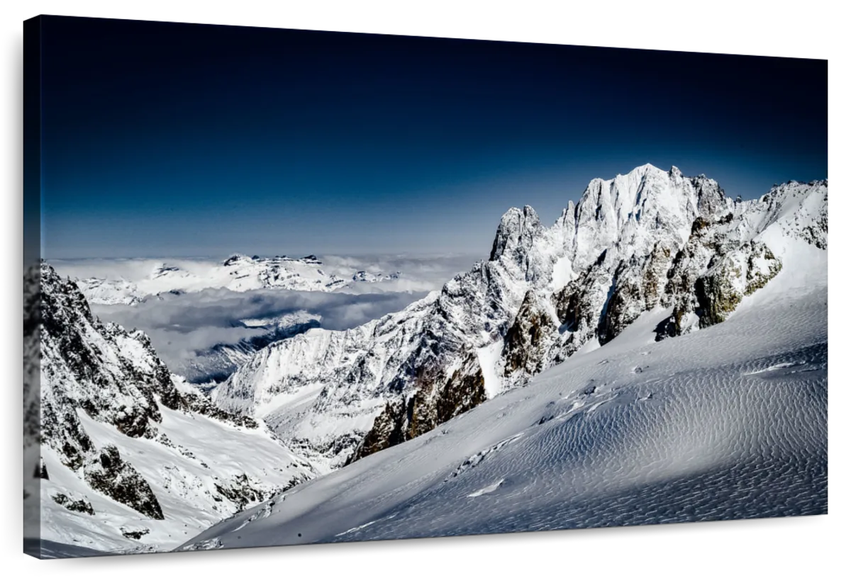 Snow Covered Mont Blanc