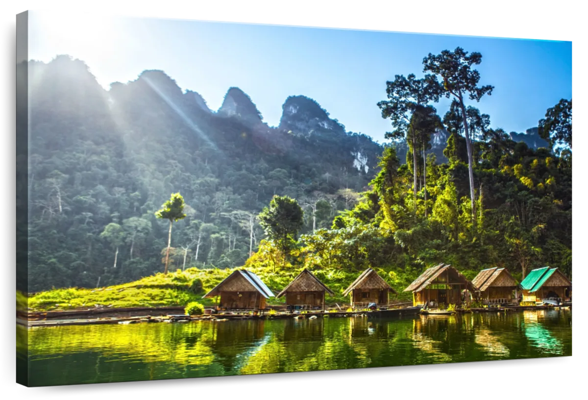 Southeast Asian Raft Houses