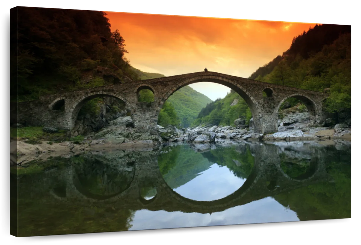 Devils Bridge At Sunset