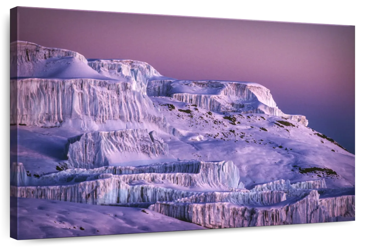 Snowy Mount Kilimanjaro