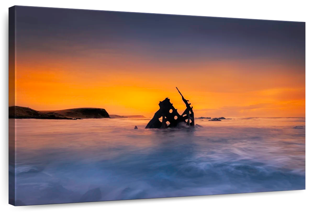 SS Speke Shipwreck Silhouette