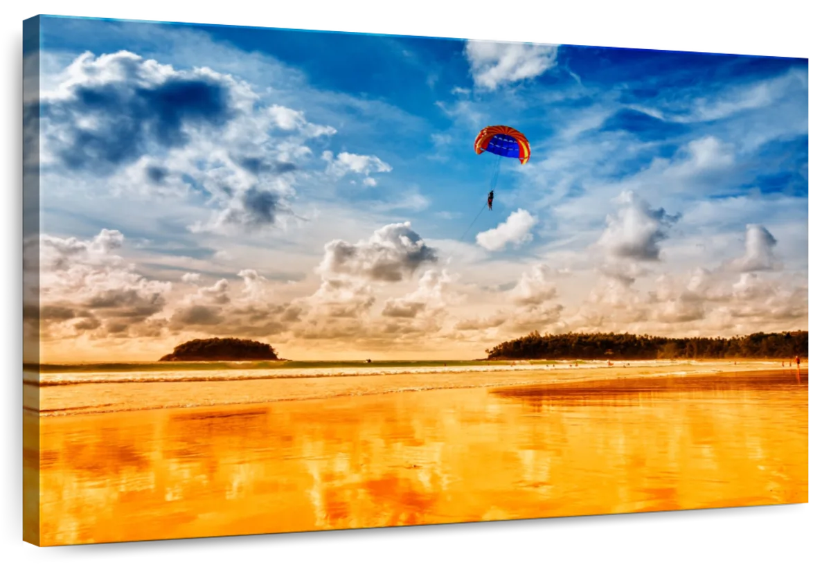 Summer Beach Parasailing