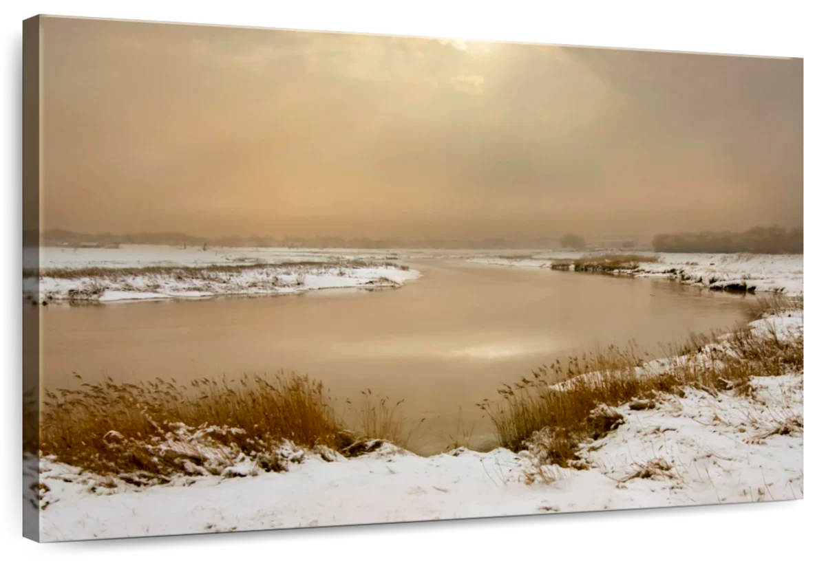 Snow Over The Marshlands