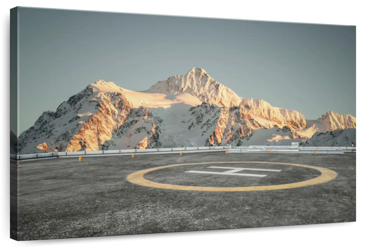 Snowy Mountain Helipad