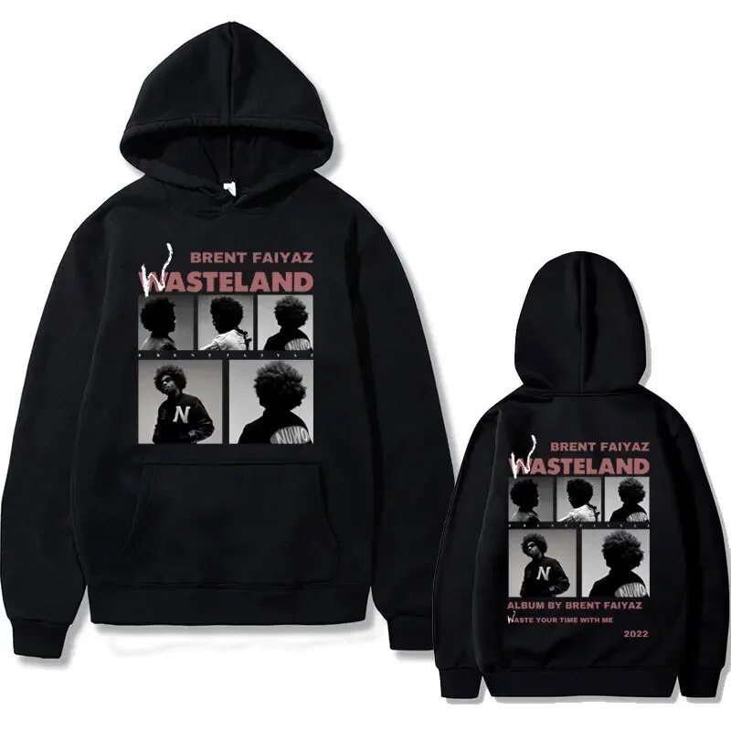 New Tuledai Limited Edition Singer Brent Faiyaz Music Album Wasteland Hoodie
