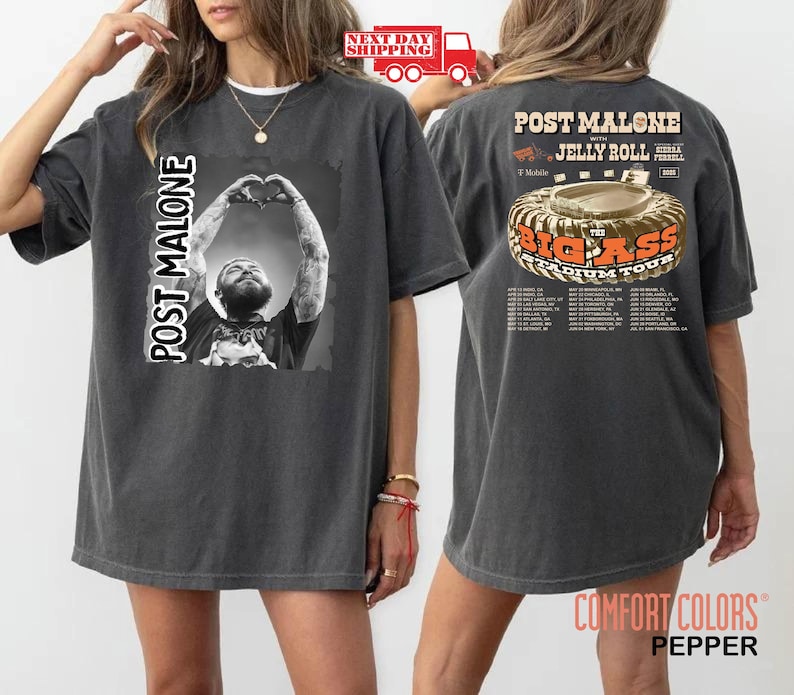 New Post Malone Big Ass Tour Shirt 2025 Concert Dates