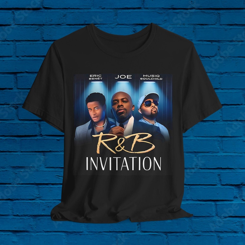 New R&B Invitation Tour! 2025! Musiq Soulchild Eric Benet Shirt