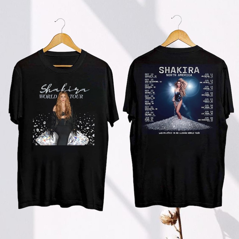 Las Mujeres Ya No Lloran Shakira 2025 Tour Shirt Shakira Fan Shirt 