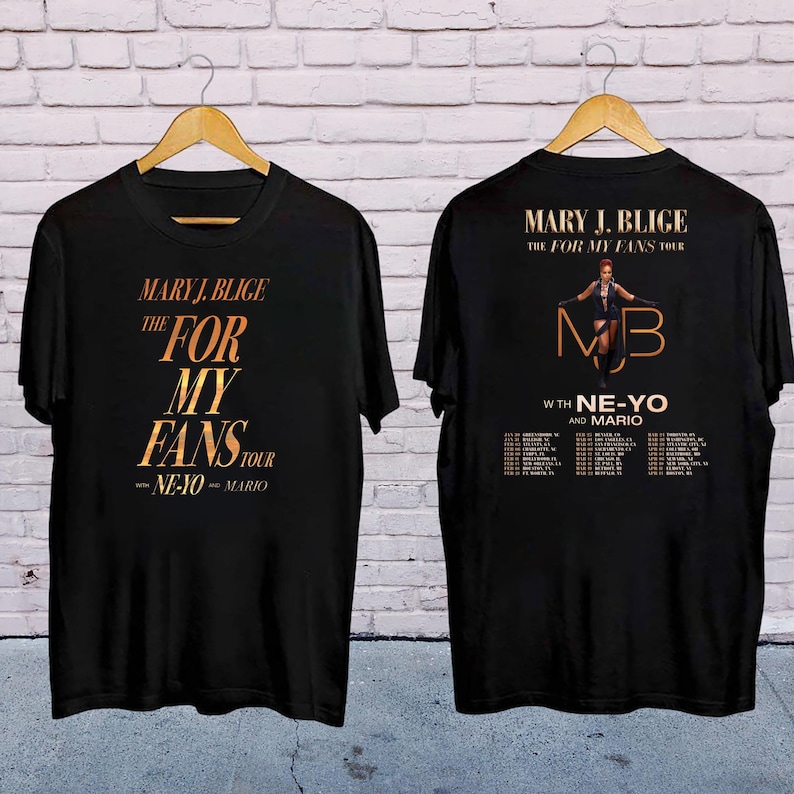 2025 Mary J Blige The For My Fans Tour Shirt Mary J Blige 2025 Concert 