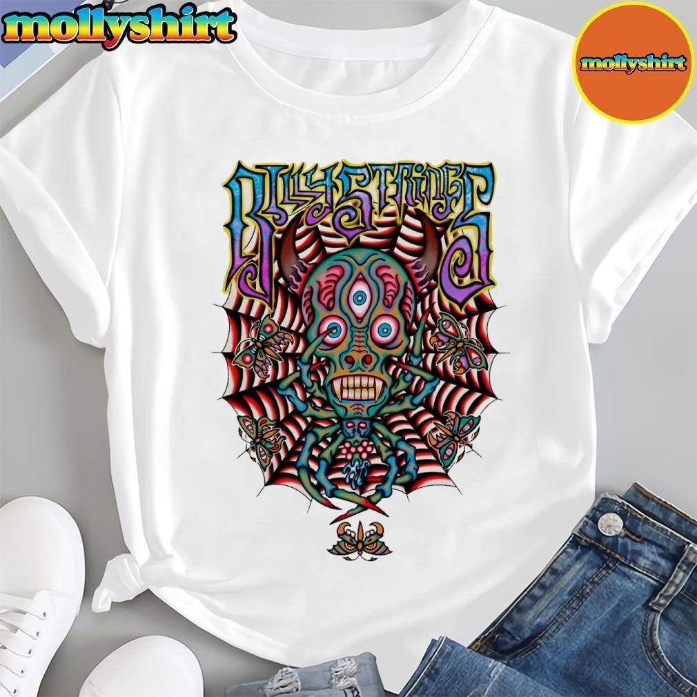New Billy Strings Spider Tee With Dates 2025 Tour Shirt