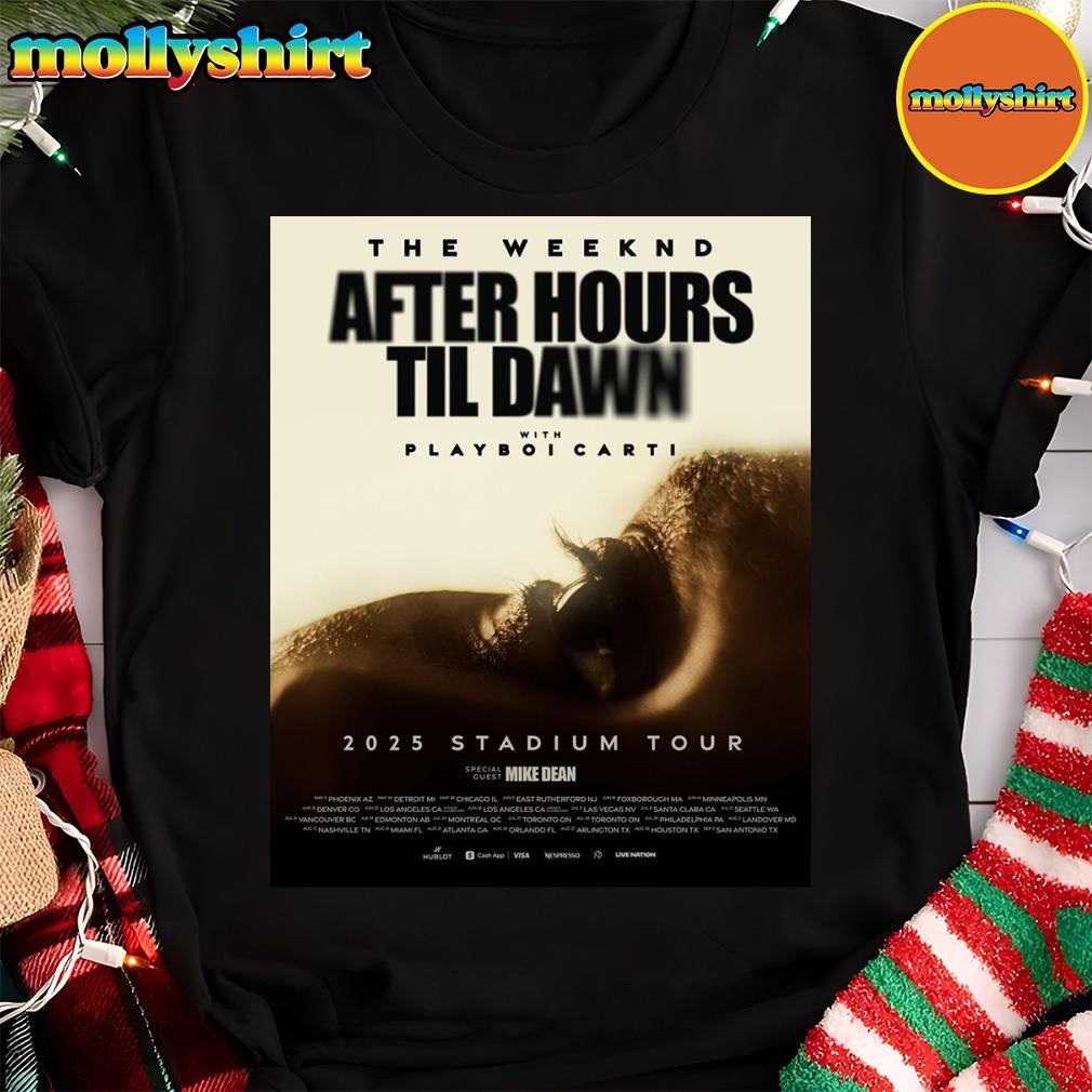 New Official The WeekndS After Hours Til Dawn 2025 Tour Poster T-Shirt