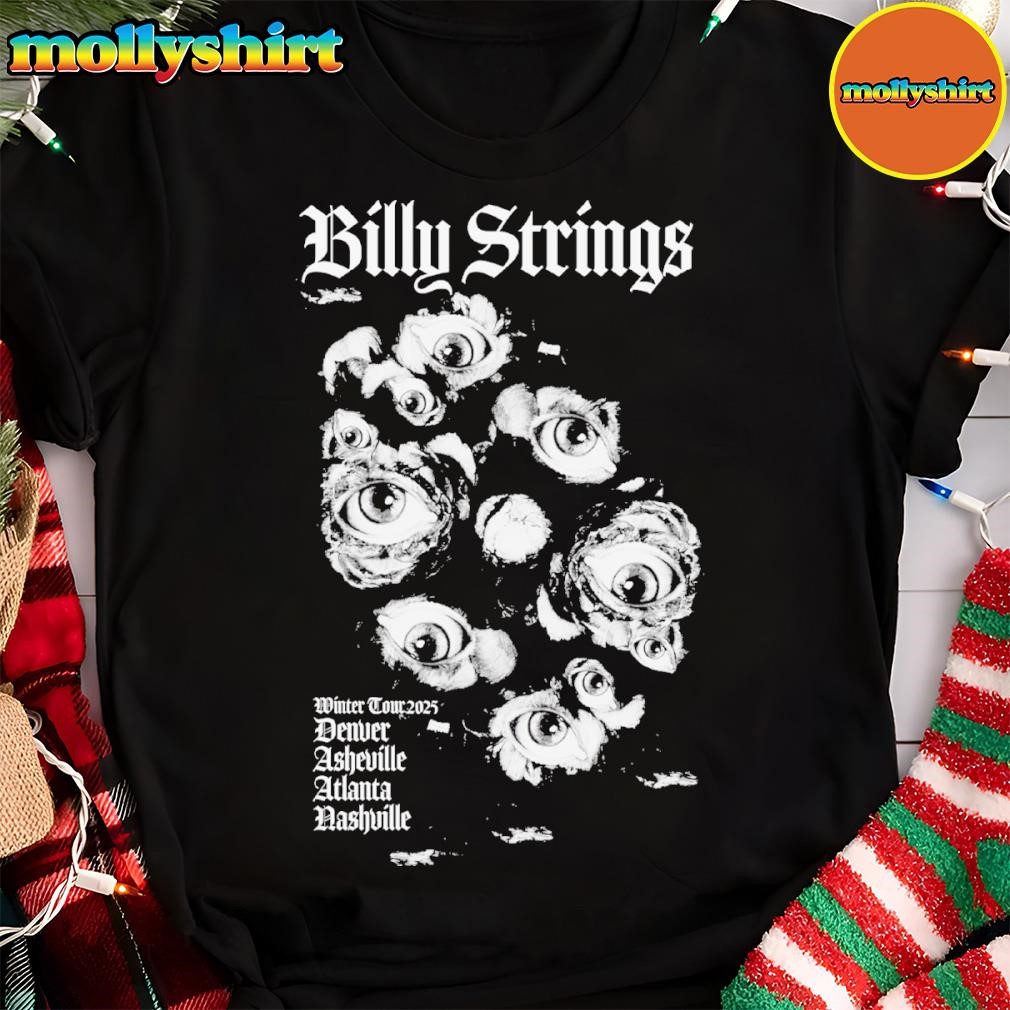 New Billy Strings Floral Gaze Welder Wings Winter 2025 Tour Shirt