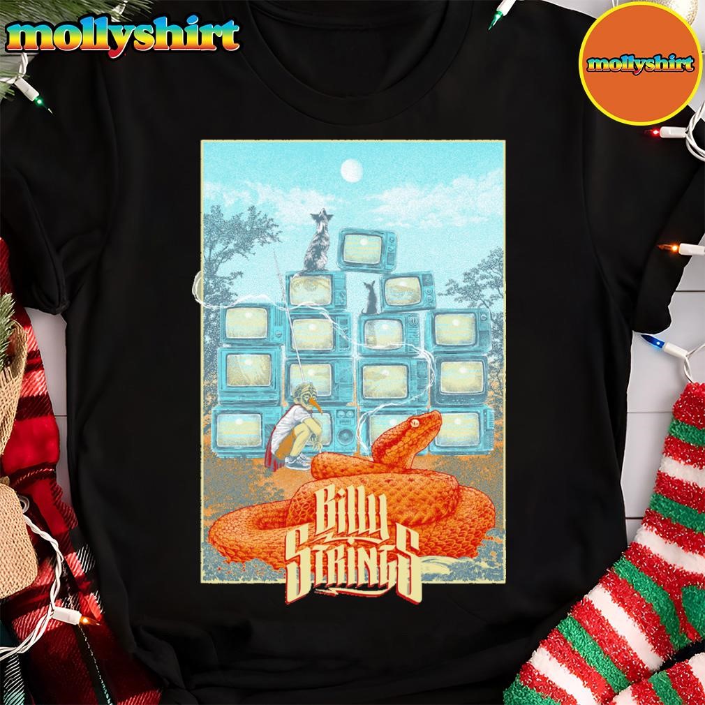 New Billy Strings Wall Of Tvs Winter 2025 Tour Shirt