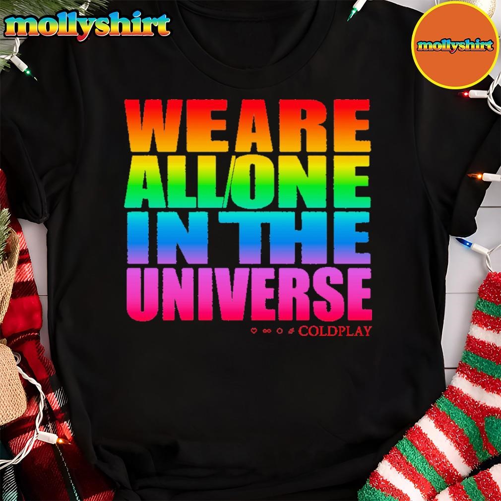 New Official Coldplay We Are All One In The Universe Music Of The Spheres World Tour 2025 T-Shirt