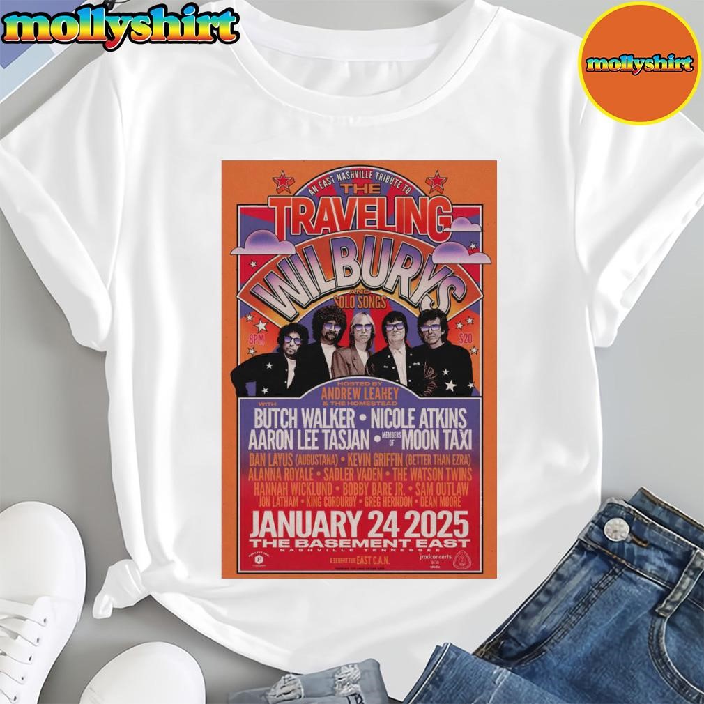 The Traveling Wilburys And Solo Songs Tour 2025 The Basement East Nashville Tn Poster Shirt