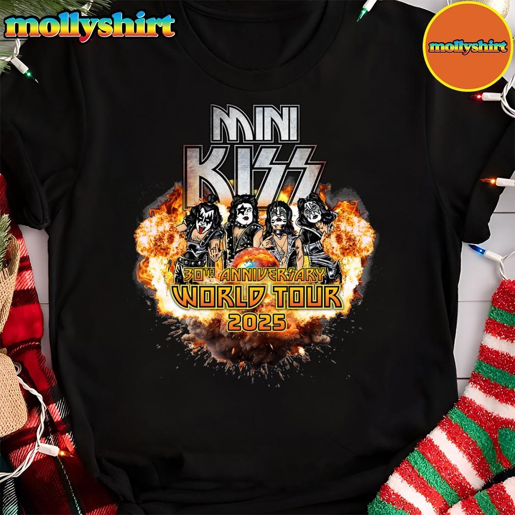 New Official Mini Kiss 30Th Anniversary World Tour 2025 Official Limited T-Shirt