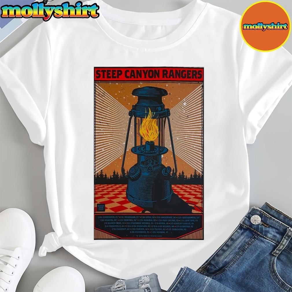 Official Steep Canyon Rangers Artwork Poster Winter Tour 2025 Dates And Places List Shirt