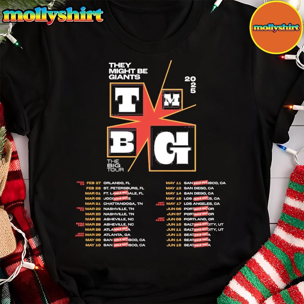 New They Might Be Giants 2025 The Big Tour Dates Shirt