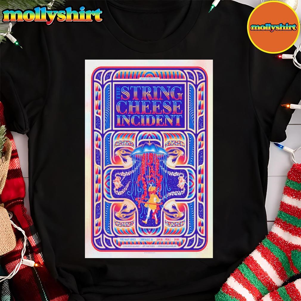 New Official The String Cheese Incident Jan 31-Feb 1 2025 In Chicago Il Tour Poster T-Shirt