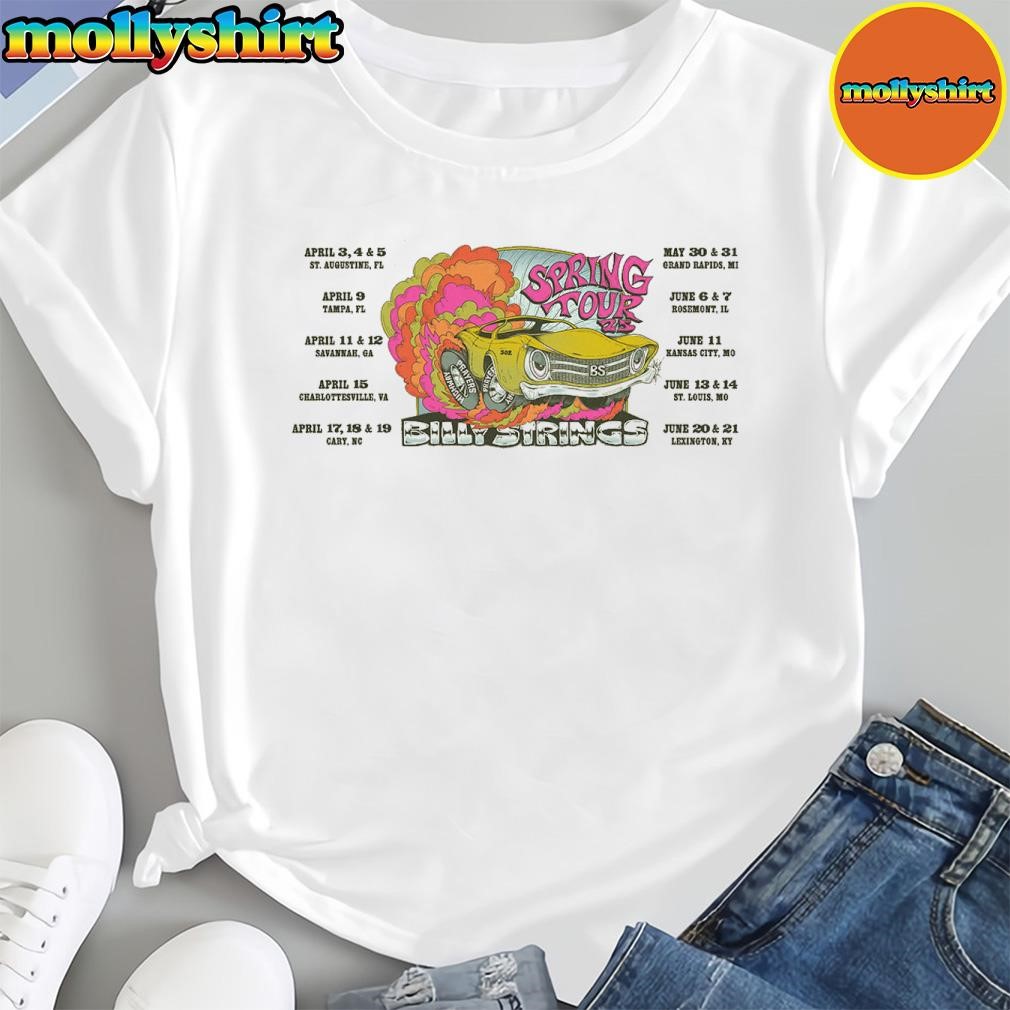 New Official Billy Strings Spring Tour 2025 Dates Shirt