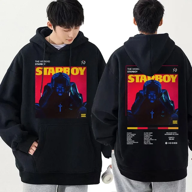 New 2023 Fashion Rapper The Weeknd Hoodies Men Women Clothing Casual Fleece Sweatshirt Harajuku Oversized Hooded Pullover Streetwear