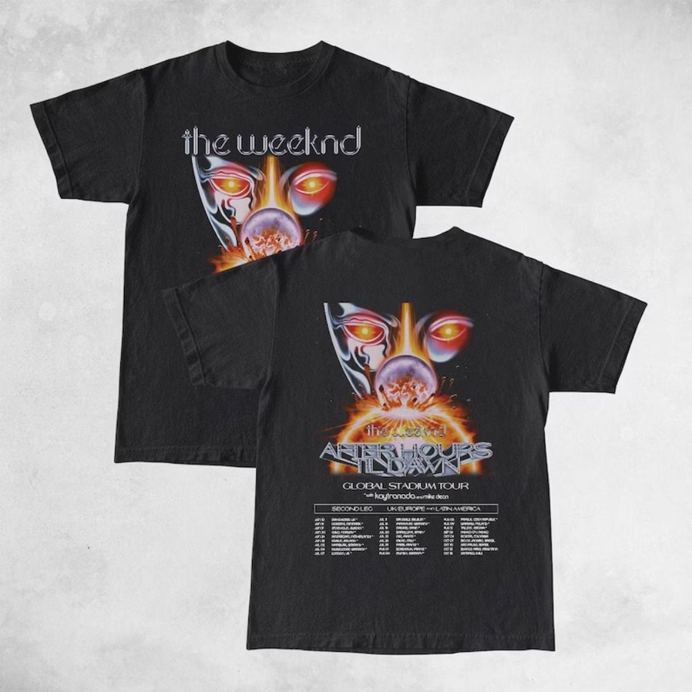 New The Weeknd T-Shirts  The After Hours Til Dawn 2023 Tour T-Shirt