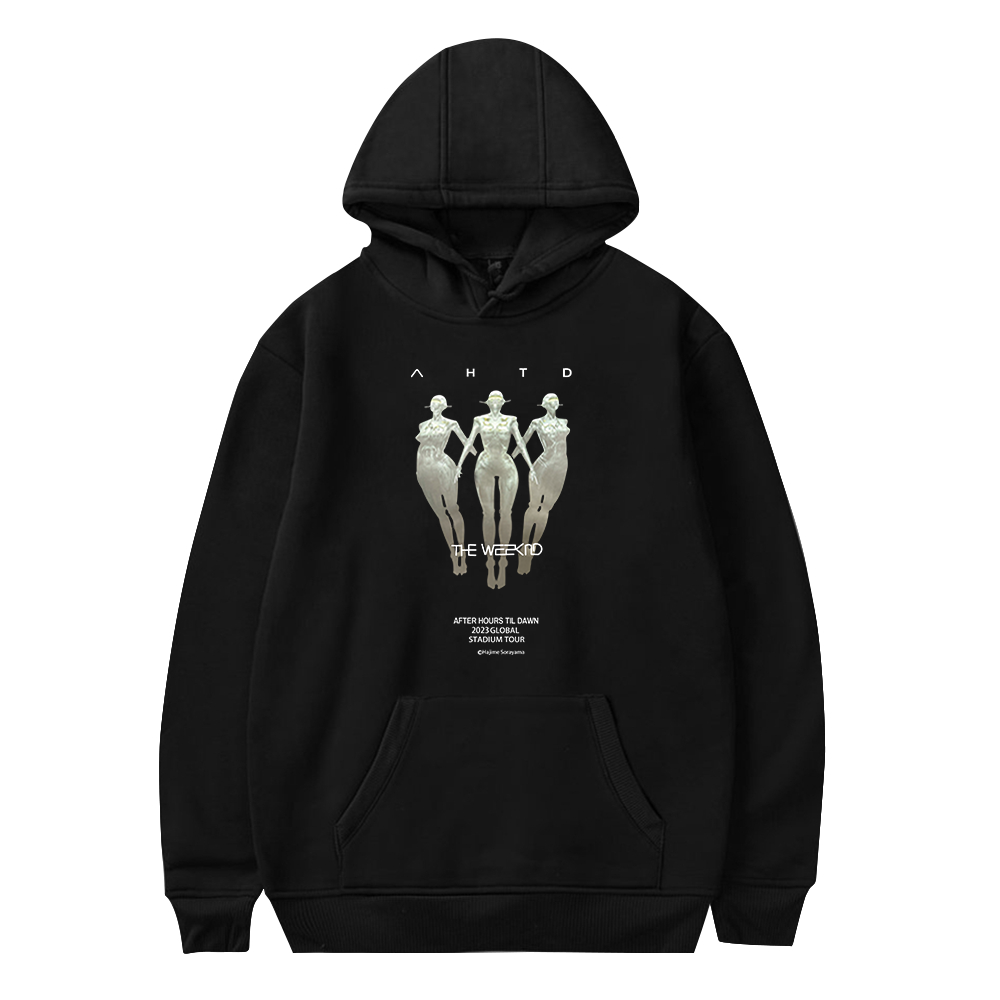 New The Weeknd After Hours Til Dawn Tour Ahtd Sorayama Black Hoodie