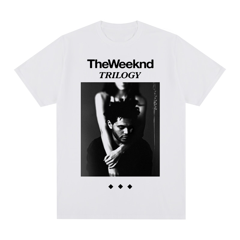 The Weeknd T-Shirts  The Weeknd Trilogy Album Cover Vintage T-Shirt